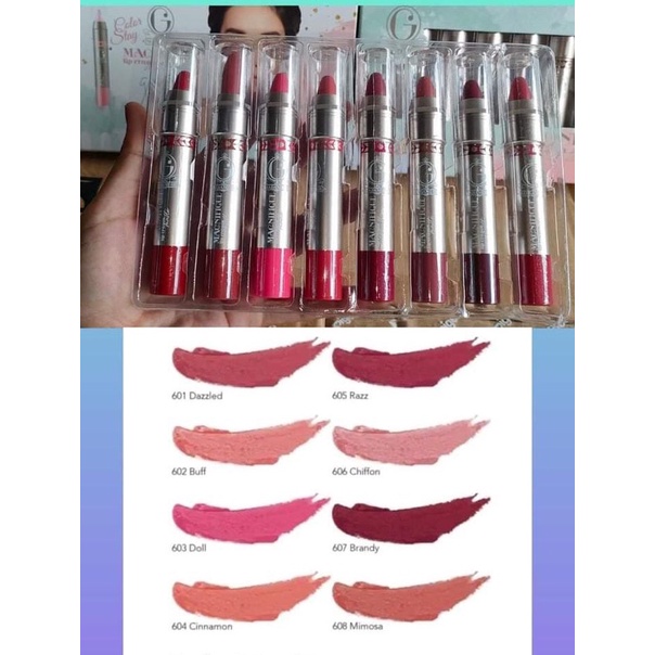 lip crayon madam gie matte per pcs/satuan