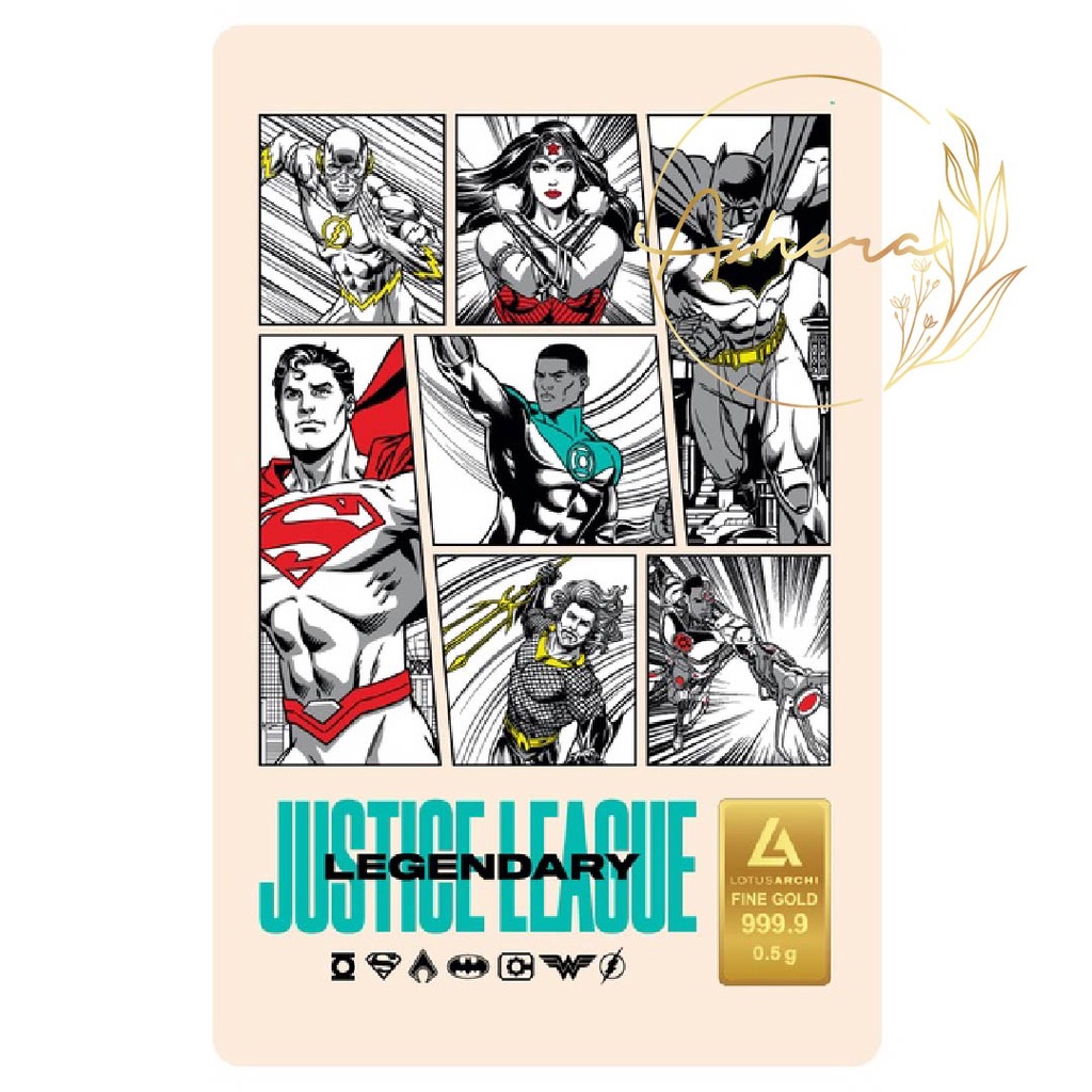 AsheraGold Justice League Legendary Lotus Archi Logam Mulia LM LA Emas