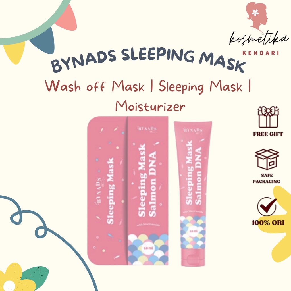 Jual Bynads Sleeping Mask Salmon DNA Wash off Mask Sleeping Mask