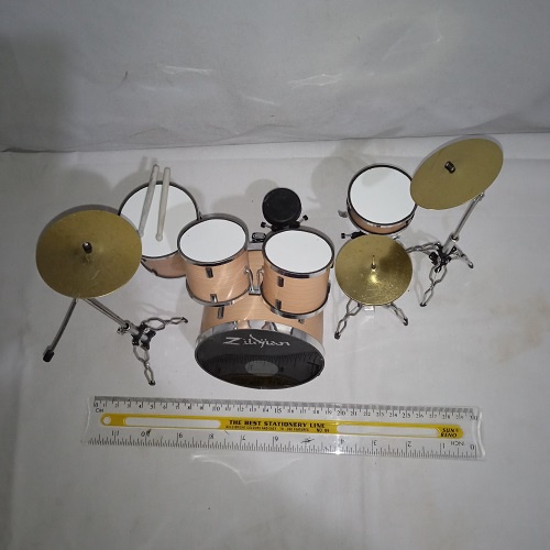 Satu Set Miniatur Drum Ukuran Besar Diameter Bass Drum 9 Cm Untuk Hiasan dan Koleksi Kwalitas oke