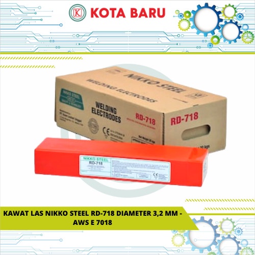 KAWAT LAS NIKKO STEEL RD-718 DIAMETER 3,2 MM - AWS E 7018