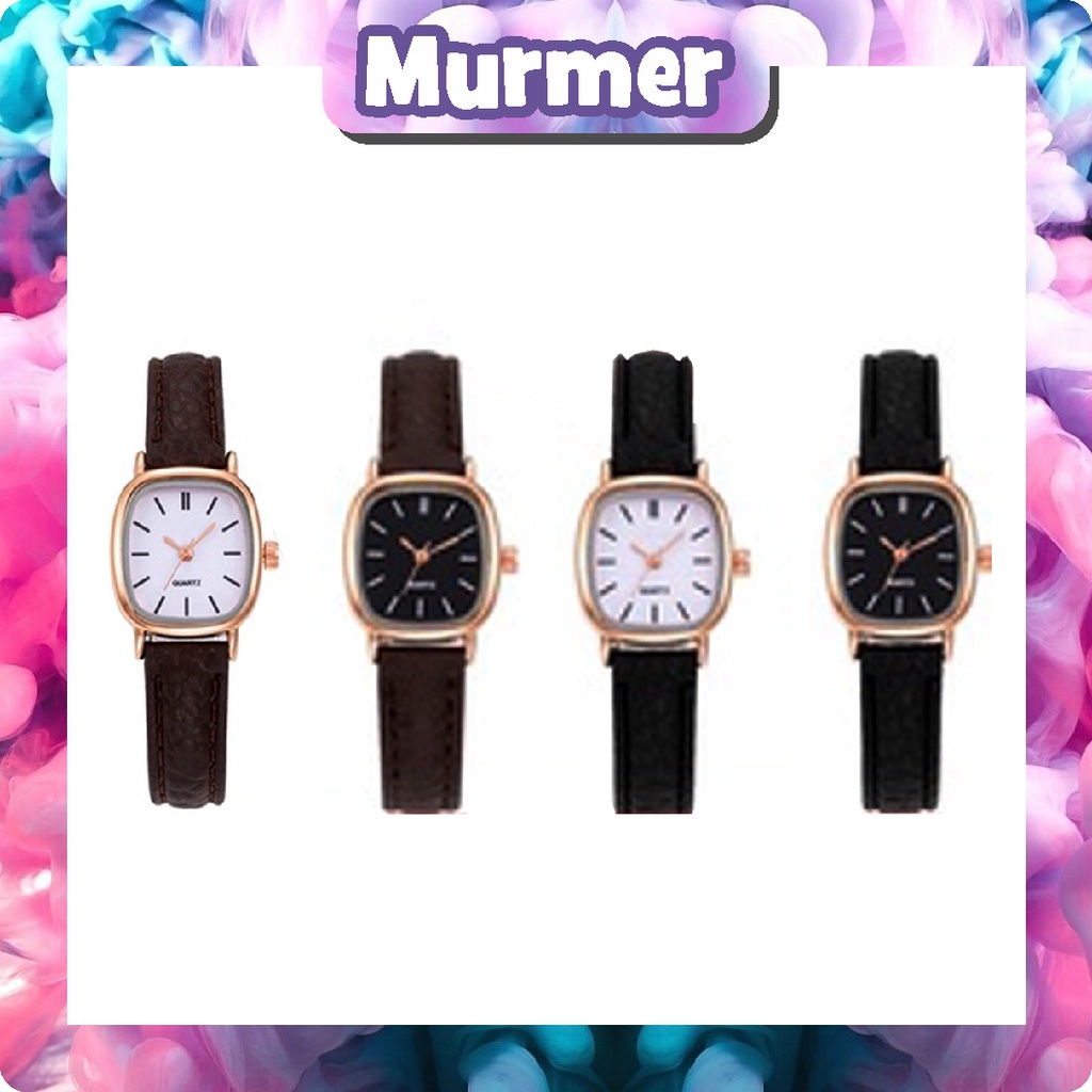 MurmerOfficial Jam Tangan Wanita Gaya Retro Untuk Bisnis Korean Import JT050