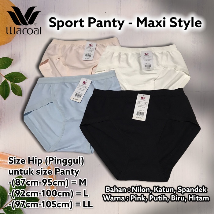 Cd Wanita Wacoal Basic Panty Sport Best Seller / Maxi Style Celana Dalam Wanita