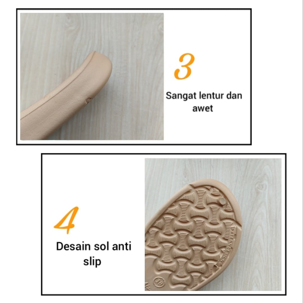 gof NEW ERA LB 9035 Sandal Jepit Wanita Polos Anti Slip Sandal Japit Cewek Murah Berkualitas