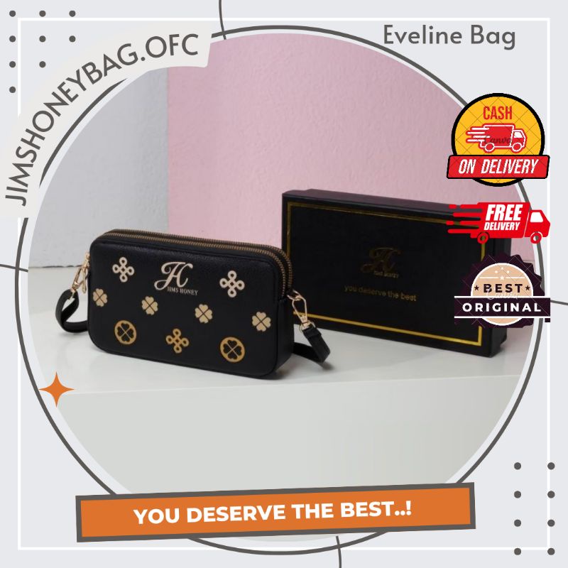 TAS SELEMPANG BAHU SLING BAG WANITA KECIL MINI MOTIF SIMPLE RESLETING MEWAH BRANDED TALI PANJANG JAL