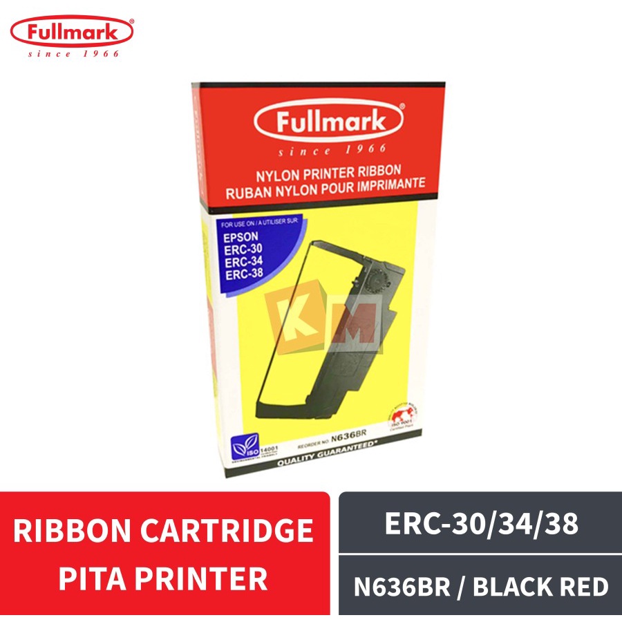 Ribbon Cartridge Pita Printer Fullmark For Epson ERC-30/34/38 N636BR