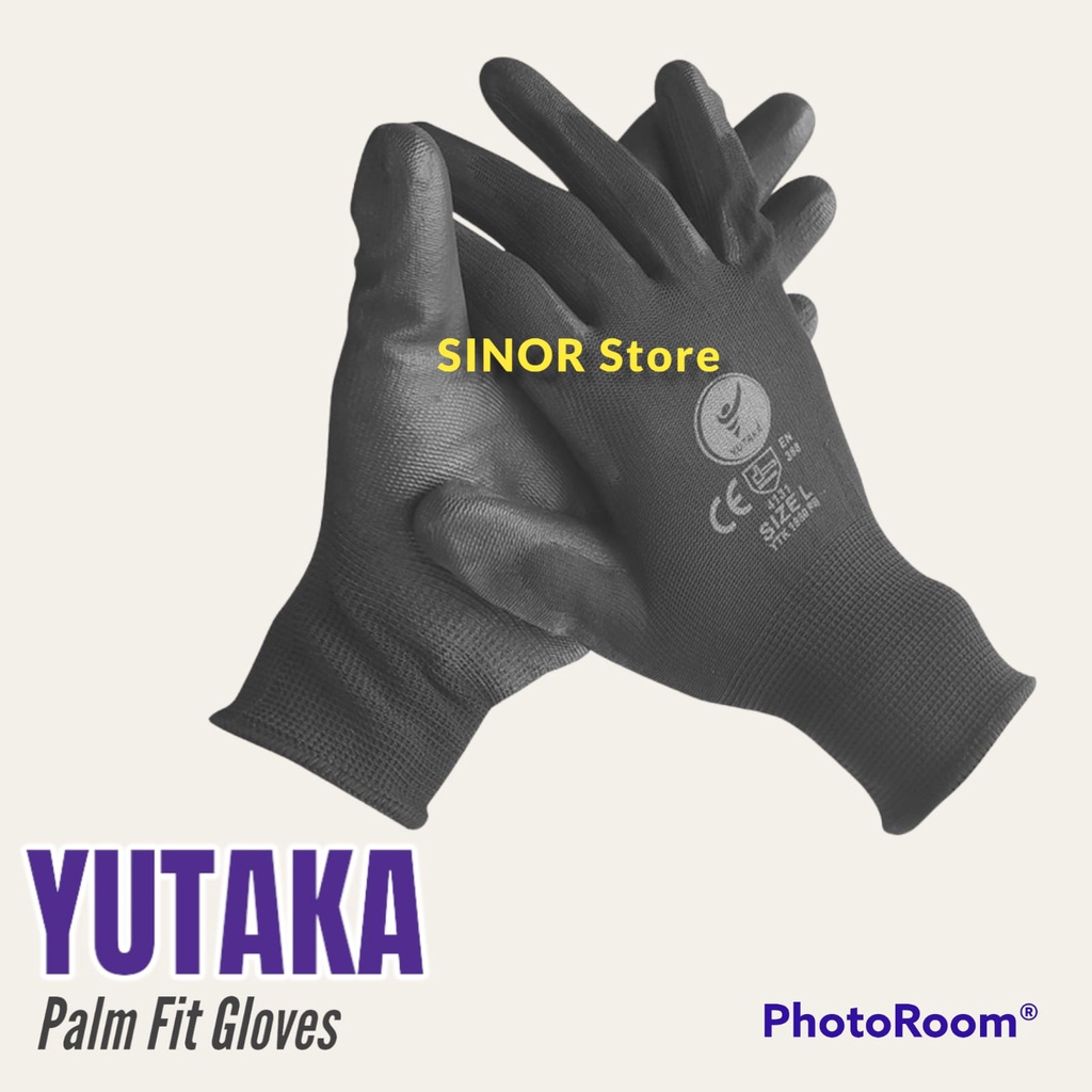 Sarung Tangan Safety Palm Fit Gloves Nylon Coating PU Polyurethane