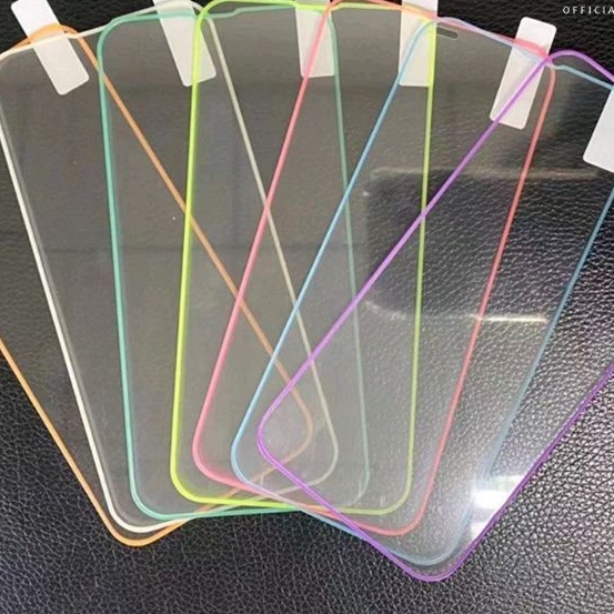 Tempered Glass Neon Glow In The Dark Luminous REALME TG C3/C11/C12/C15/C17/C20/C21/C21Y/C25/C25S/C25Y/C30/C30S/C31/C33/C35/C55/XT/X2