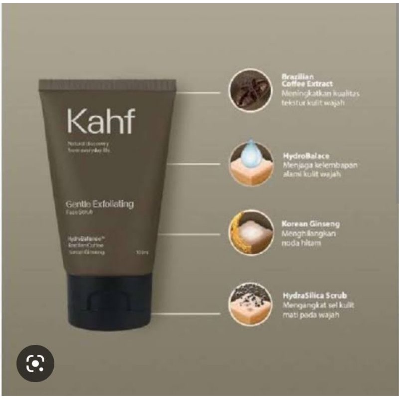 Kahf Face Wash Gentle Exfoliating 100ml Kafh Sunsscreen moisturizer 30ml