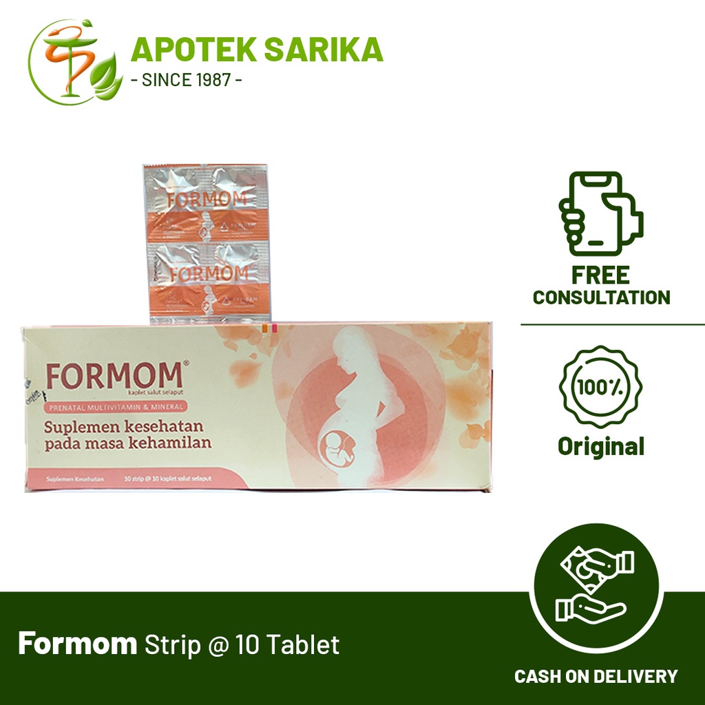 Jual Formom Strip Isi 10 Tablet Suplemen Vitamin Dan Mineral Untuk