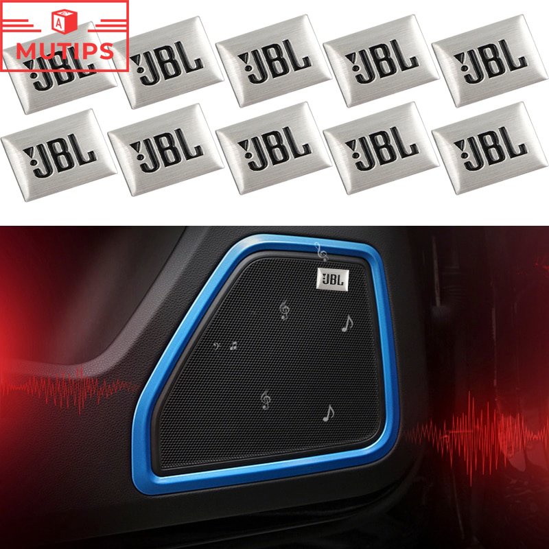 6 Pcs Sticker Dekorasi Speaker JBL 2012-2016 2017 2018 2019 2020 2021 Bahan Alloy