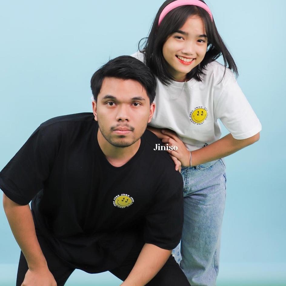 Model Terkini 88M8L JINISO T-Shirt JNSO SMILE Oversize Tee | Kaos 77 Pasti Murah