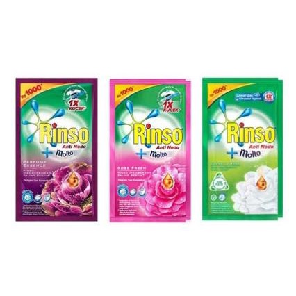 * NCC * Rinso Deterjen Cair Konsentrat Dan Bubuk Anti Noda Plus Molto Kemasan Sachet Saset