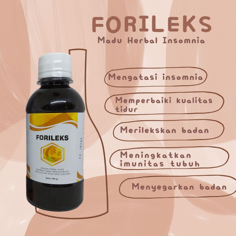 

FORILEKS Asli Madu Alami Sulit Tidur Insomnia 280 gram