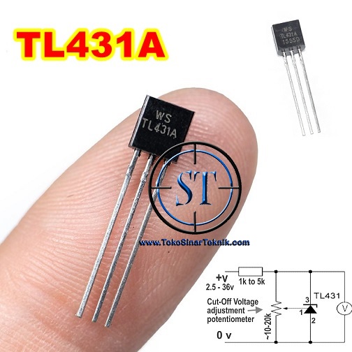 x10 TL431 TL 431 KA431 KA 431 Transistor TR TO92 TO-92 3 Pin 3 Kaki Isi 10 Pcs