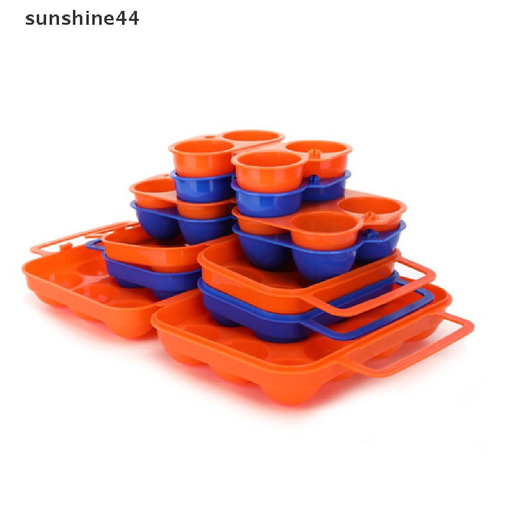 Sunshine Kotak Penyimpanan Telur Portable Bahan Plastik Untuk Outdoor / Camping