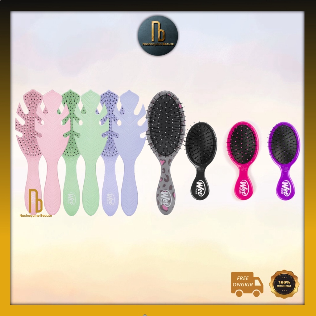 The Wet Brush Pop n Go - Mini Detangler - Wetbrush Detangler - Sisir Premium