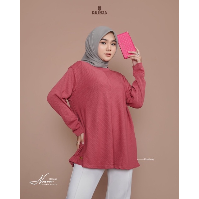 QUINZA NOERA BLOUSE CRINGKEL BLOUSE MURAH