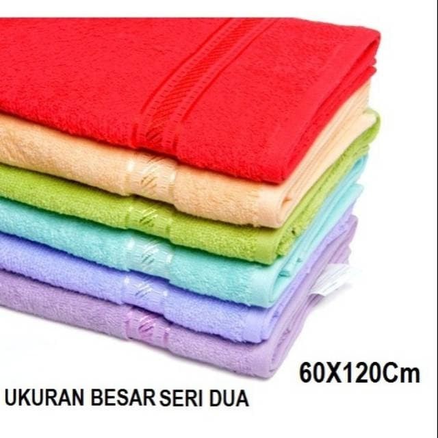 

HANDUK MERAH PUTIH POLOS UK.60X120