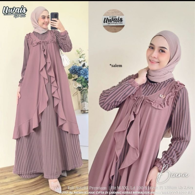 [ Ready ] Biana dress by Uwais hijab clothing