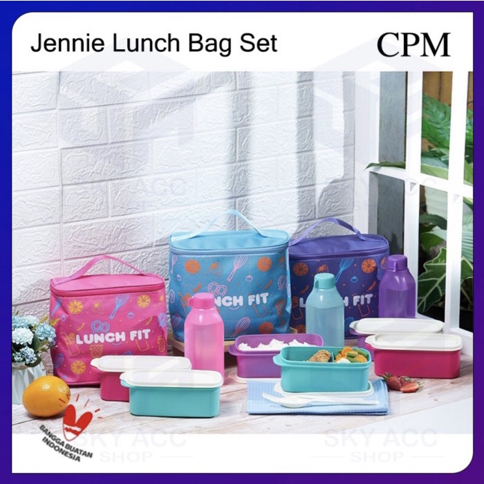 Bekal Lunch Fit Set Kotak Bekal Makan / Jennie Lunch Bag Set