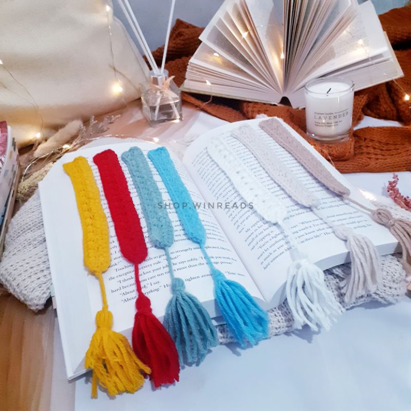 

Pembatas Buku Lucu [ Daisy Crochet Bookmark ] Pembatas Buku Rajut