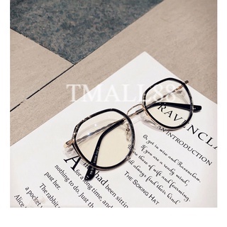 ♥TMALL88♥ Kacamata Bulat Lensa Transparan Kacamata Frame Kacamata Unisex