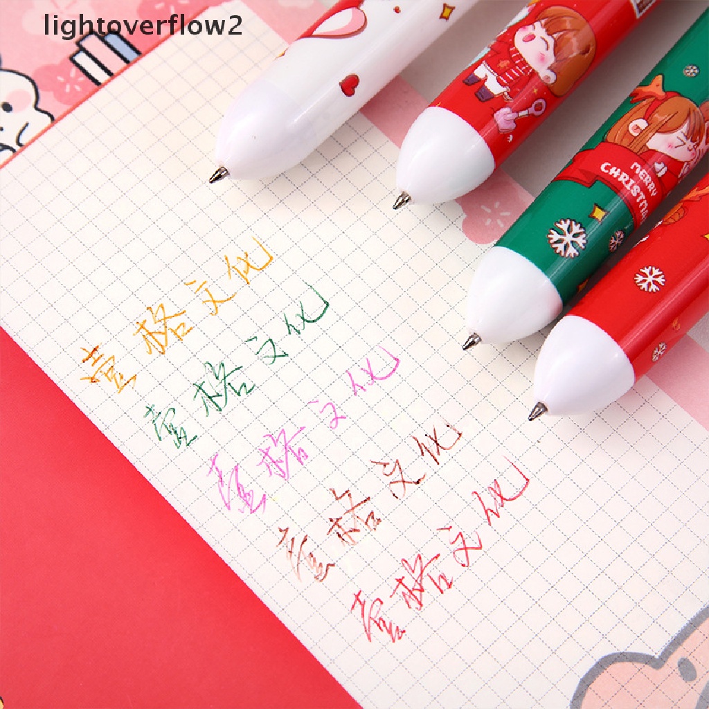 (lightoverflow2) Pulpen 10 Warna Untuk Hadiah Natal