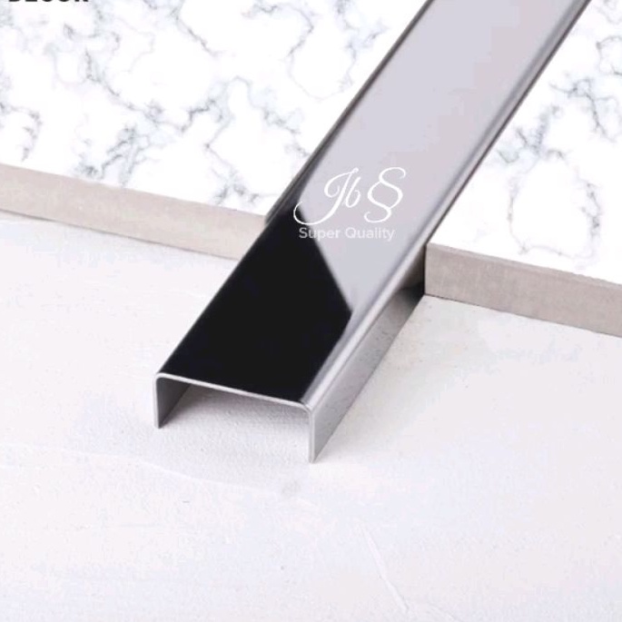 LIST U MIRROR 10×20×10×3.050MM T.0,8MM STAINLESS SS 201
