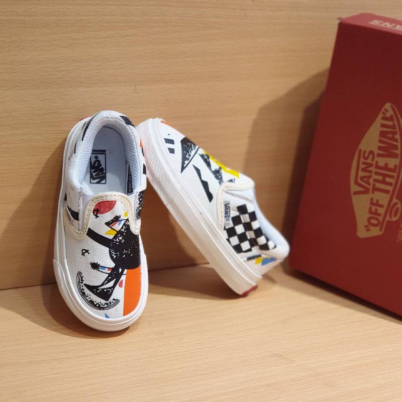 SEPATU ANAK VANS MOMA SLIP ON SEPATU ANAK LAKI LAKI PEREMPUAN SEPATU SLOP ANAK