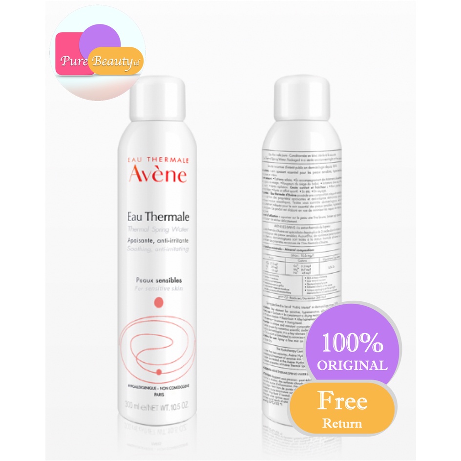 Avene Thermal Spring Water 300ml Face Mist Semua Jenis Kulit Kulit terbakar sinar matahari kulit gatal  ❤ 100% Original ❤