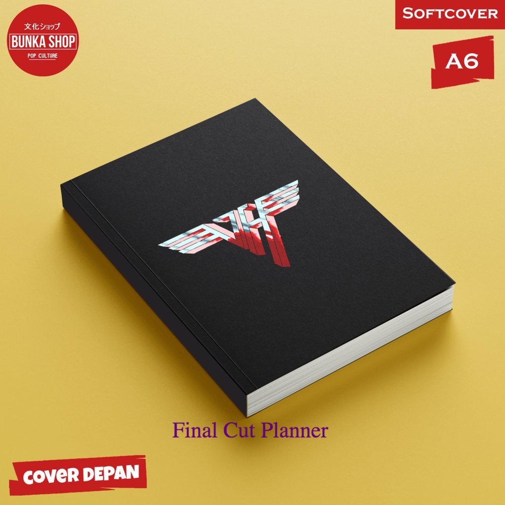 

Pocket Note Band Van Hallen Logo Softcover A6 Buku Tulis Catatan Notes Agenda Planner Jurnal planner