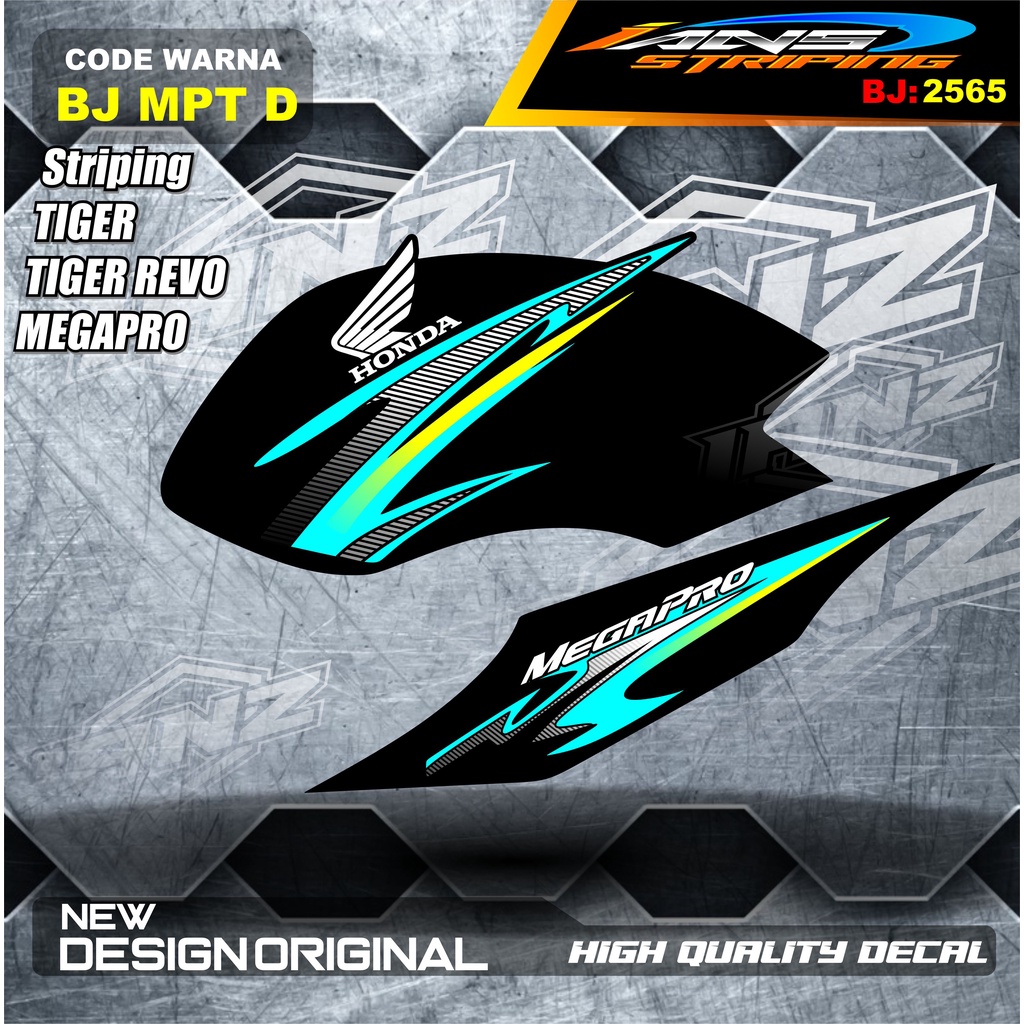 STICKER MOTOR MEGAPRO TERBARU / STRIPING MP HIU VARIASI / STICKER STRIPING MP NEW