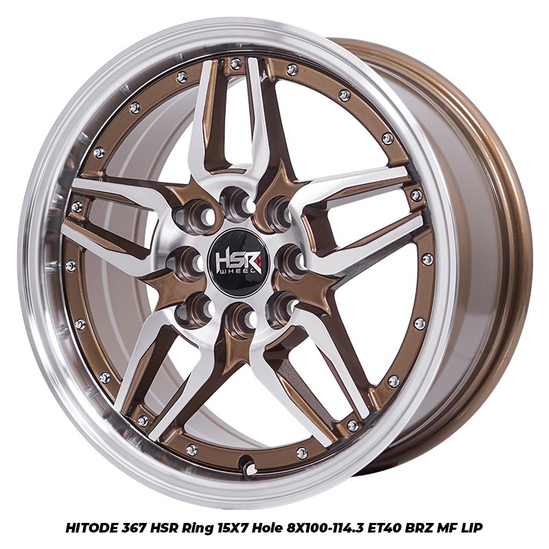 READY STOCK VELG MOBIL RACING MODEL BINTANG TYPE TOKYO 6001 HSR R15X7 H8X100-114,3 ET40 SMB/RR