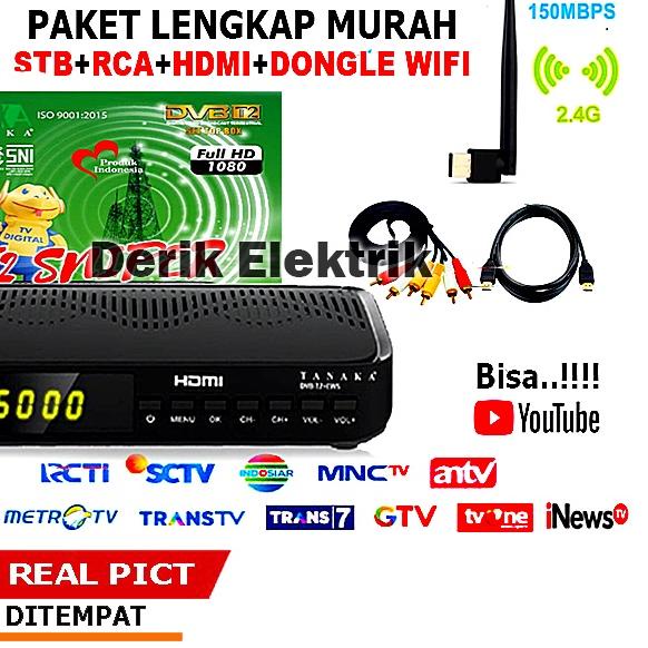 BAYAR DITEMPAT✔️Set Top Box Tv Digital Tanaka T2 Sniper Welhome Luby Sanex Advan DVB T2 EWS UHF HD /