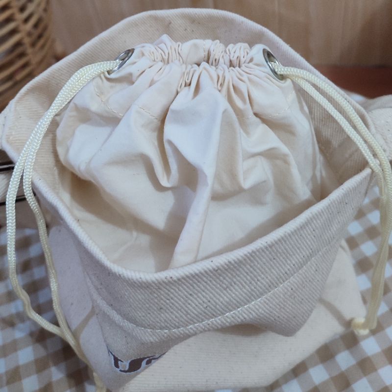 Kiyo Depound Bag / Slingbag / Handbag / Tas Selempang Wanita Bahan Kanvas