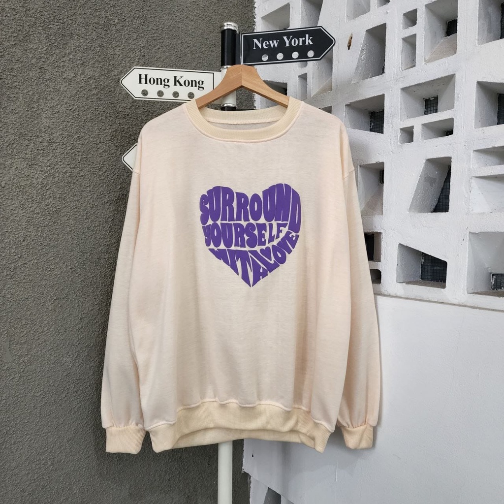 SWEATER CREWNECK - SURROUND PURPLY - TEBAL - TERMURAH