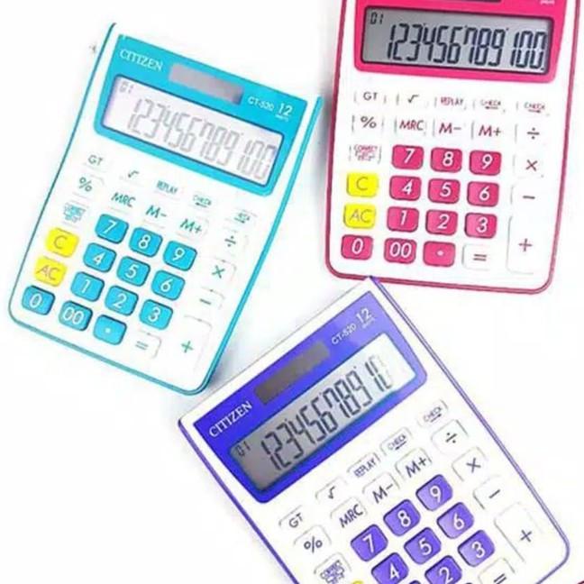 

IG160 KALKULATOR CITIZEN CT - 520 WARNA 12 DIGIT CHECK CORRECT MANIS COLOUR CALCULATOR Kualitas Import