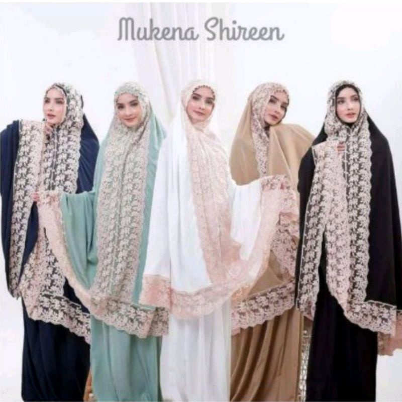 Mukena Rayon SHIREN JUMBO Mukena Dewasa Mewah Renda Putrimalu