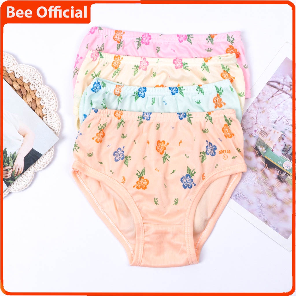 BEE - Celana Dalam Wanita Katun Cd Jumbo / Cd Wanita Cantik Size Besar Adella