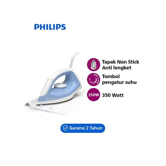 PHILIPS Dry Iron DST0510 Setrika DST 0510 Garansi Resmi Resmi 2 Th