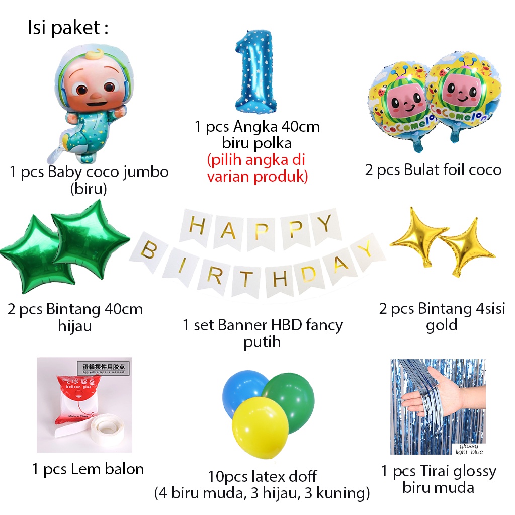 [PAKET] Dekorasi Balon Ulang Tahun BANNER COCO DANCING CURTAIN Hiasan Backdrop Birthday