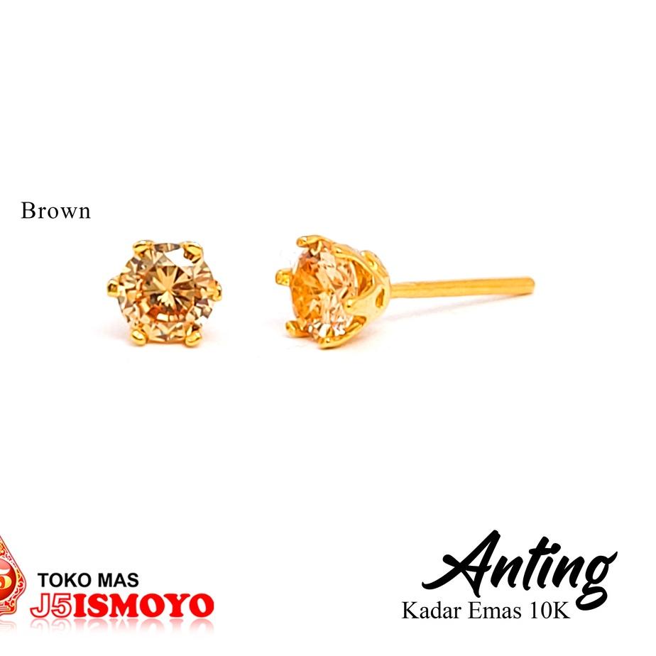 Wow Murah Meriah.. Anting Emas Tindik Dewi Batu Warna J5 Ismoyo
