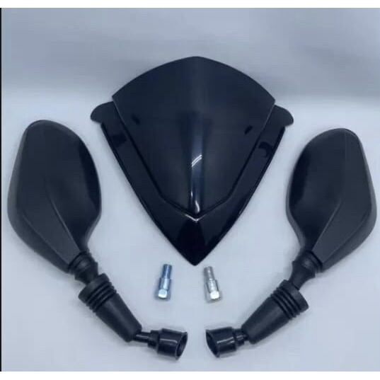 VISOR VARIO 125/150 NEW KEYLESS VARIO TECHNO 110 KARBU SUPRA X 125 PLUS SPION SEPION CLICK HITAM POL