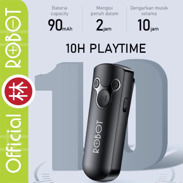 Robot RS10 Audio Receiver Bluetooth 5.0 &amp; Receiver AUX 3.5mm HD Sound
