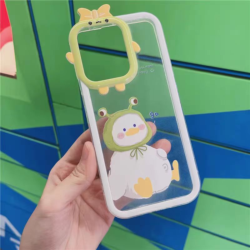 Ins Casing iPhone 14 14pro 14Plus 14prm 13prm 11 6splus 7Plus 8Plus Xr XS 13 12pro Max Motif Bebek Shockproof