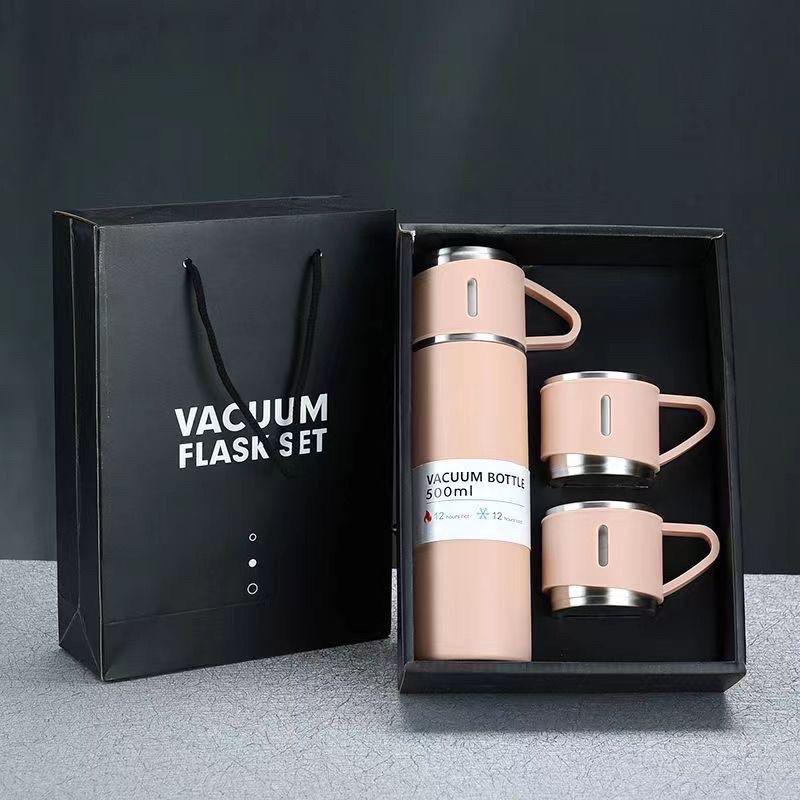 TERMOS SULTAN VACUM FLASK SET BOTTLE COLOR BOTOL MINUM PLUS CANGKIR PREMIUM BISA PANAS DINGIN 500ML