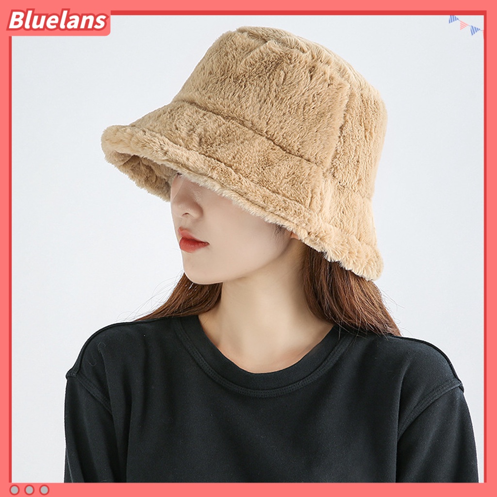 Bluelans Topi Nelayan Model Lipat Dapat Disesuaikan Bahan Plush Breathable Untuk Unisex