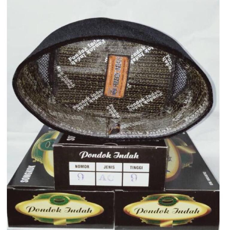 SONGKOK PONDOK INDAH/ SONGKOK POLOS/ SONGKOK HITAM/ PECI/ AC/ Tinggi 9/ Tinggi 10 [AL.18Oc22ᴳ]