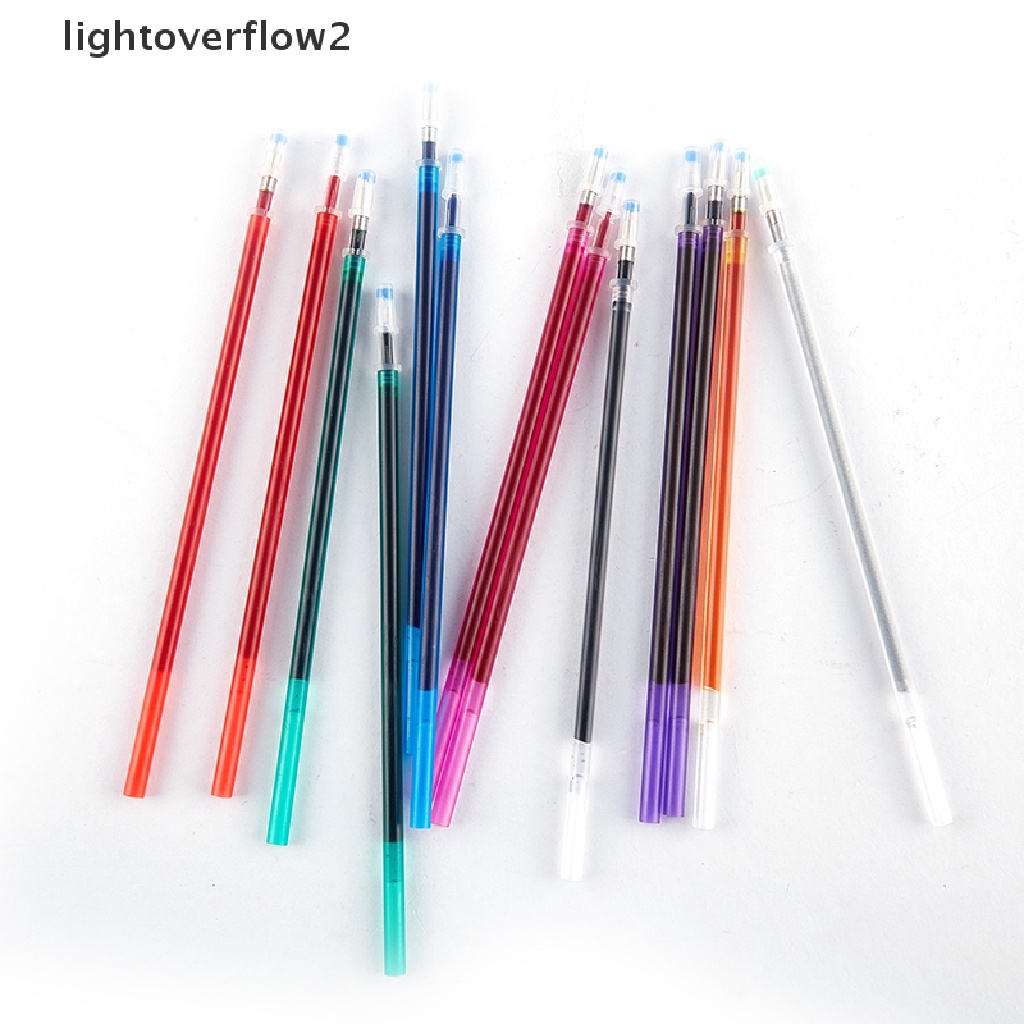 (lightoverflow2) 10pcs / Set Pena Tinta Larut Dalam Air Untuk Perlengkapan Jahit / Cross Stitch (ID)